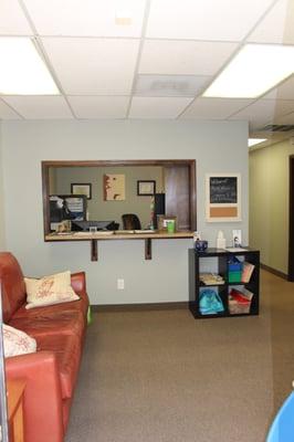 Reception and Waiting room for the Arizona Breastfeeding Center