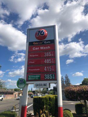 Price of gas as of 4/16/19