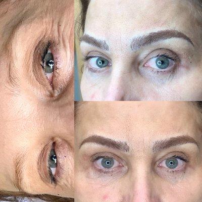 Combination brows (Microblading and shading)