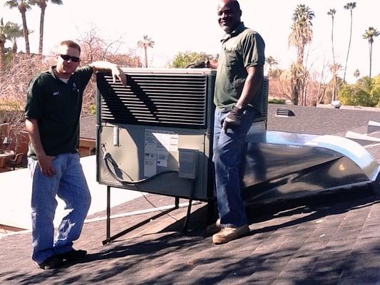 Rooftop packaged units are popular in the Phoenix Valley area