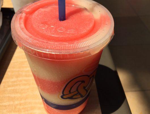 Strawberry lemonade mixed absolutely mouthwatering