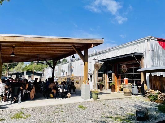 Outside patio eating/waiting area