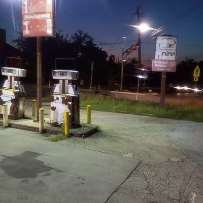 Come see the Vintage gas pumps and signs....next to The Enclave Apts on Stassney Ln & Emerald Forest.