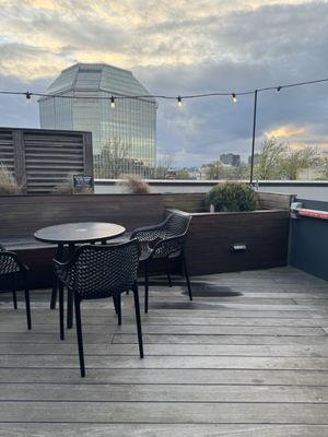 Upstairs patio