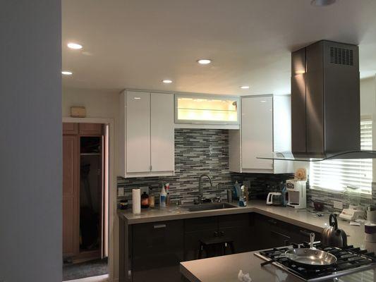 kitchen recessed lighting and cabinet lighting