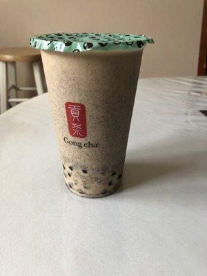 Oreo Milk Tea w Bubbles.