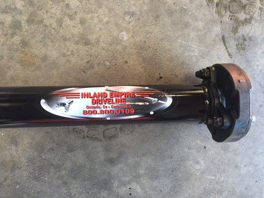 Custom extended driveshaft for a unique off road vehicle that we are building for the SEMA show this year.