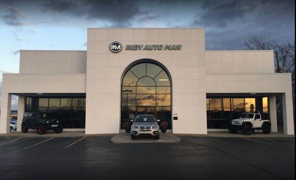 Indy Auto Man used cars dealership storefront