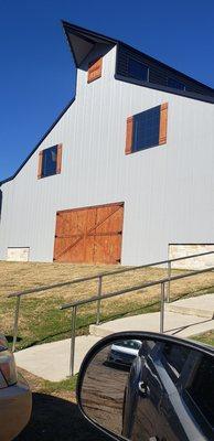 The look of this beautiful barn reminds me of my grandfather's smokehouse!