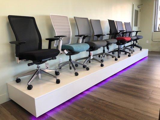 Come check out our brand new Office Chair display!  #ergonomic #desk #chairs for #officespace