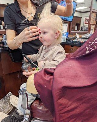 First haircut!