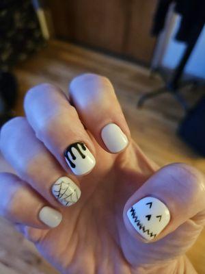 Mai did a wonderful job on my Halloween nails!