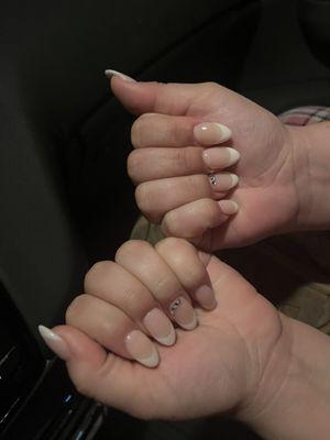 French tips! Perfect for spring!