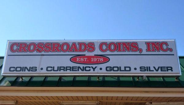 Crossroads Coins' Storefront