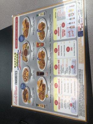 2 sided menu