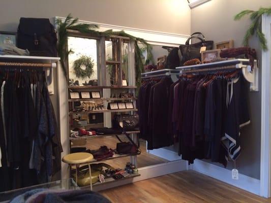 Decorated for the holidays here at Hudson Clothier!