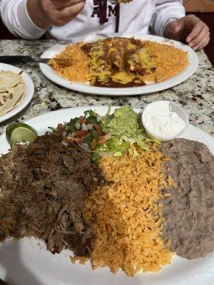 Tamales and carnitas dinners  Yummmm