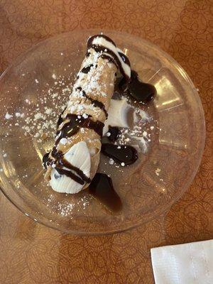 Chocolate chip cannoli