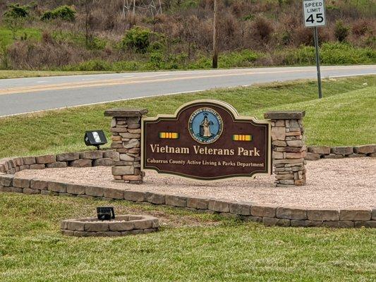 Vietnam Veterans Park, Concord NC