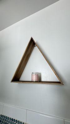 A big wooden triangle for $5