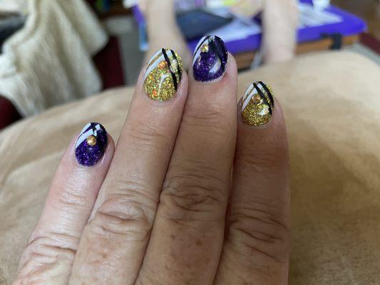 My latest nail design!