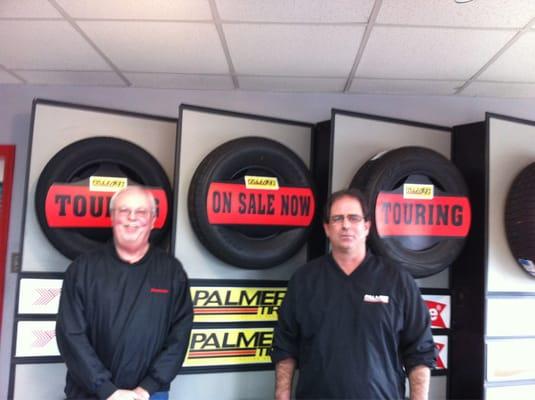 Bryan Palmer and Mike Toohey -- the guys who saved Ad Rep Lisa with new brakes today.