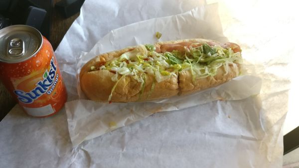 "Large" Italian sub. This was okay.