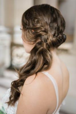 Wedding day hair