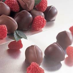 Chocolate covered raspberries