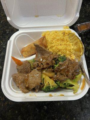 Beef and Broccoli combo