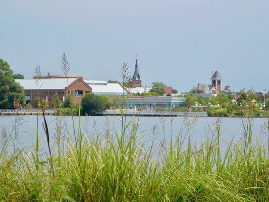 Looking toward New bern from the park