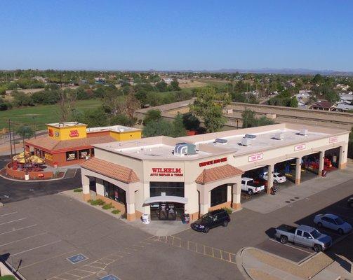 Our storefront from the sky