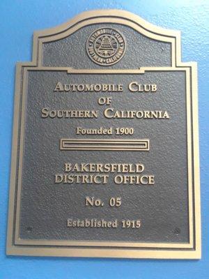 Bakersfield office was established in 1915.  Cool!!