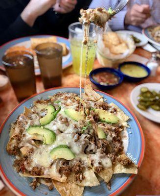 Nachos con carne