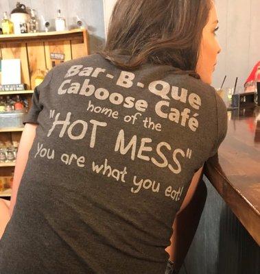 Get your "hot mess" shirt right here!