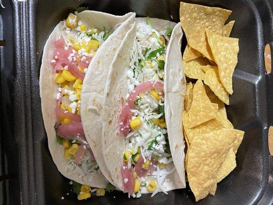 Shrimp and Corn Tacos