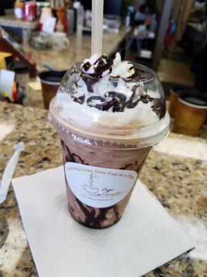 Toffee coffee frappe love it!