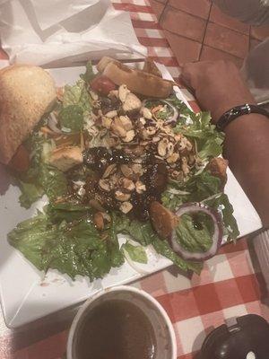 Portabella Mushroom Salad - requested the salad have the dressing mixed and we were told they couldn't