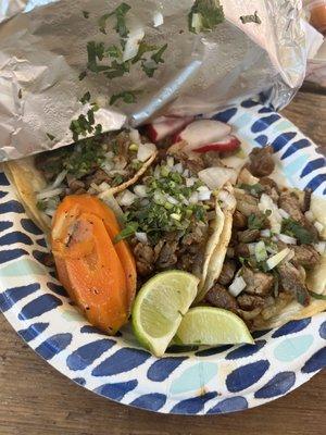 Asada street tacos