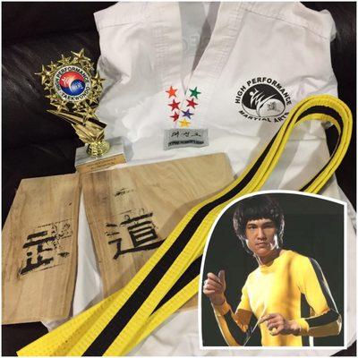 Belt promotion especially approved by Bruce Lee