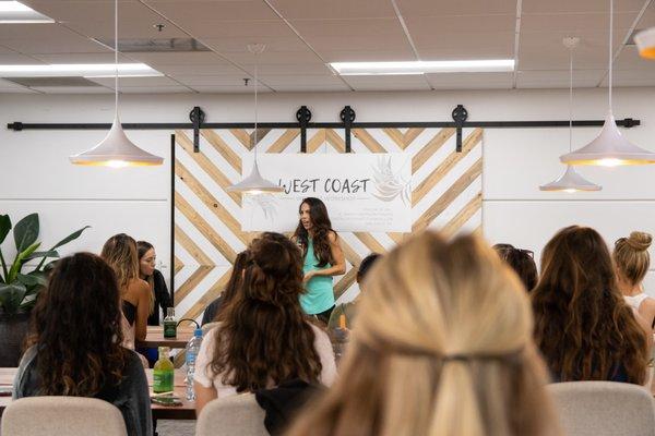 Talita held the event in La Jolla where she talked about why Diets doesn't work!