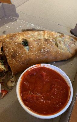 Veggie Stromboli? I think so.