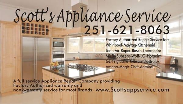 Scott's Appliance Service