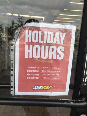 LIES!! Its 10:15am on Christmas. There's workers inside the store. But the store is closed!!! Bastards!!!