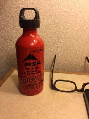 11 oz Dedicated fuel storage bottle