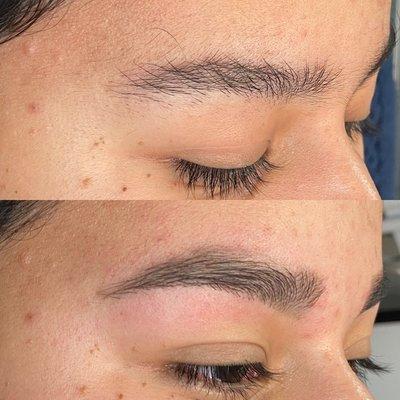 Teen brow waxing and tinting