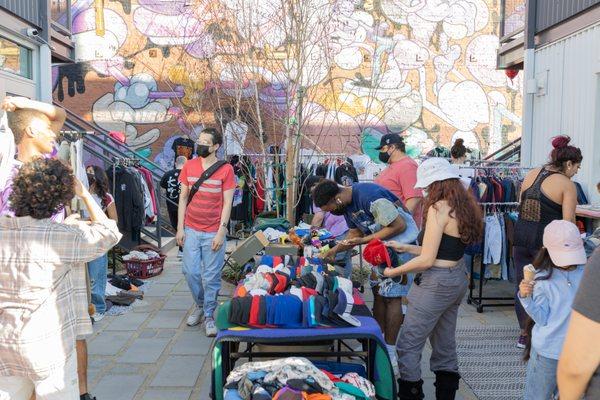 Another section of the courtyard during our Saturday Love Market event