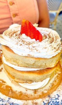 Tres leches pancakes