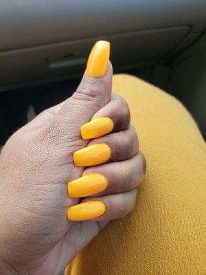 Fresh set of dip nails