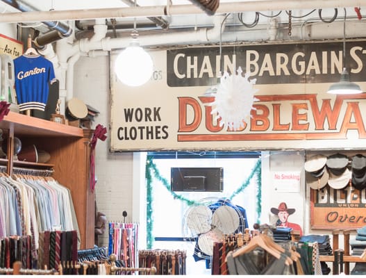 Home to an eclectic mix of workwear, shoes and trinkets, it's a must-visit for vintage lovers in Boston. 
 As featured on thecuff.co/boston